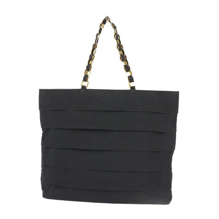 Salvatore Ferragamo サルヴァトーレ フェラガモ ヴァラ トートバッグ 21 6160 キャンバス レザー ブラック ゴールド金具 ショルダーバッグ