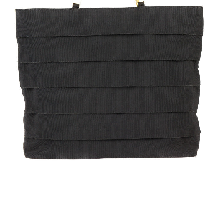 Salvatore Ferragamo サルヴァトーレ フェラガモ ヴァラ トートバッグ 21 6160 キャンバス レザー ブラック ゴールド金具 ショルダーバッグ