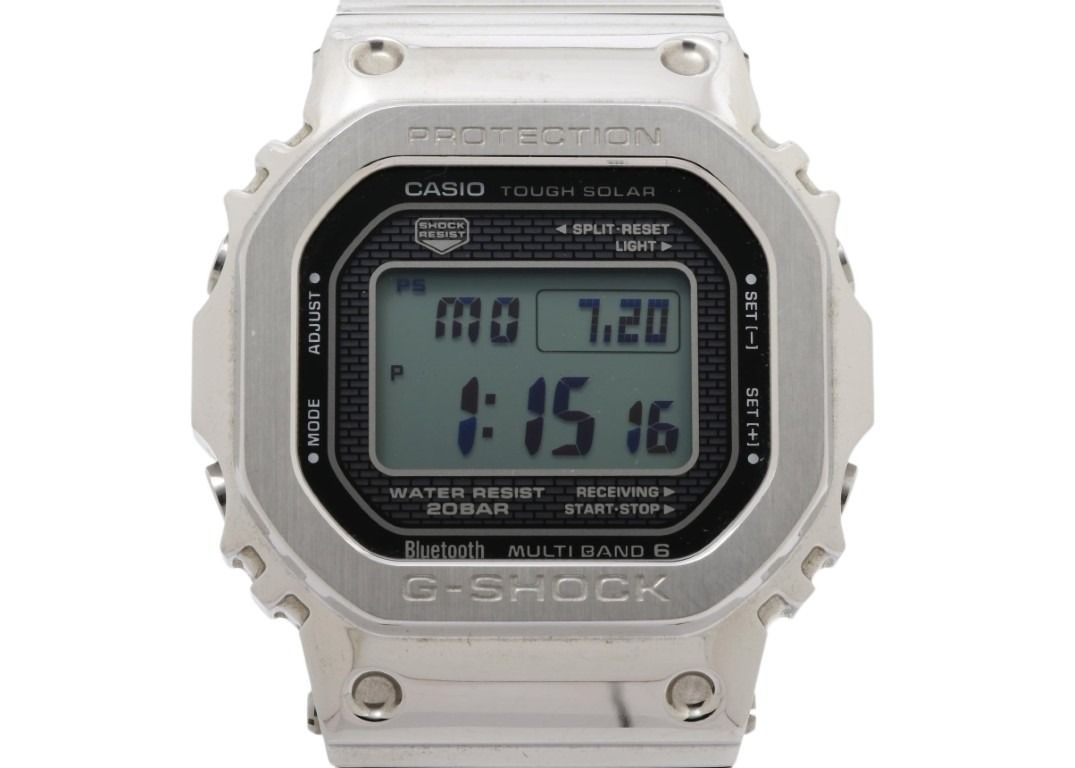 CASIO カシオ 時計 G-SHOCK FULL METAL 5000 SERIES GMW-B5000D-1JF ブラック シルバー系 ステンレススチール メタルバンド（ステンレススチール） メンズ デジタル 美品