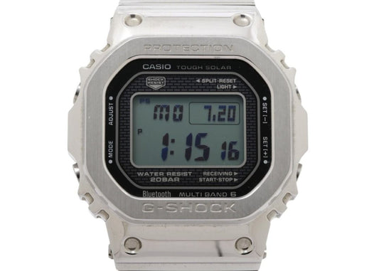 CASIO カシオ 時計 G-SHOCK FULL METAL 5000 SERIES GMW-B5000D-1JF ブラック シルバー系 ステンレススチール メタルバンド（ステンレススチール） メンズ デジタル 美品