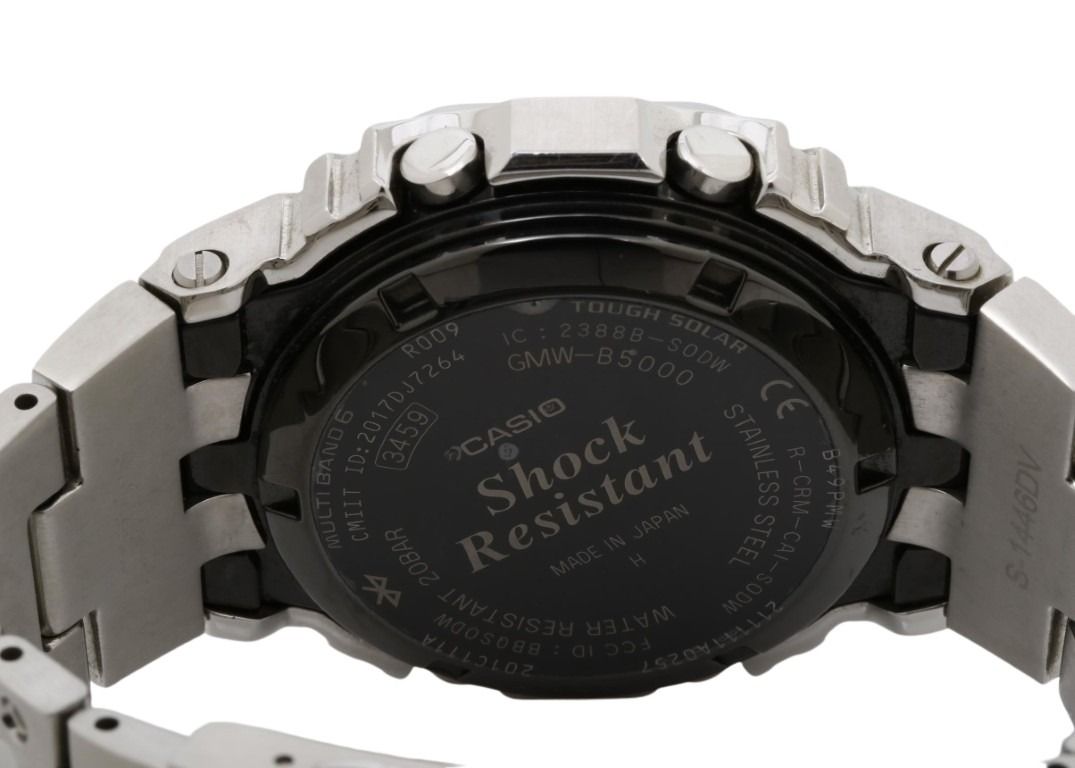 CASIO カシオ 時計 G-SHOCK FULL METAL 5000 SERIES GMW-B5000D-1JF ブラック シルバー系 ステンレススチール メタルバンド（ステンレススチール） メンズ デジタル 美品