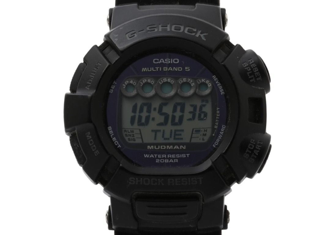 CASIO カシオ 時計 G-SHOCK Master of G MUDMAN GW-9000-1JF ブラック系 ステンレススチール/樹脂 メンズ デジタル 美品