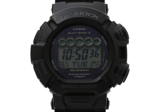CASIO カシオ 時計 G-SHOCK Master of G MUDMAN GW-9000-1JF ブラック系 ステンレススチール/樹脂 メンズ デジタル 美品