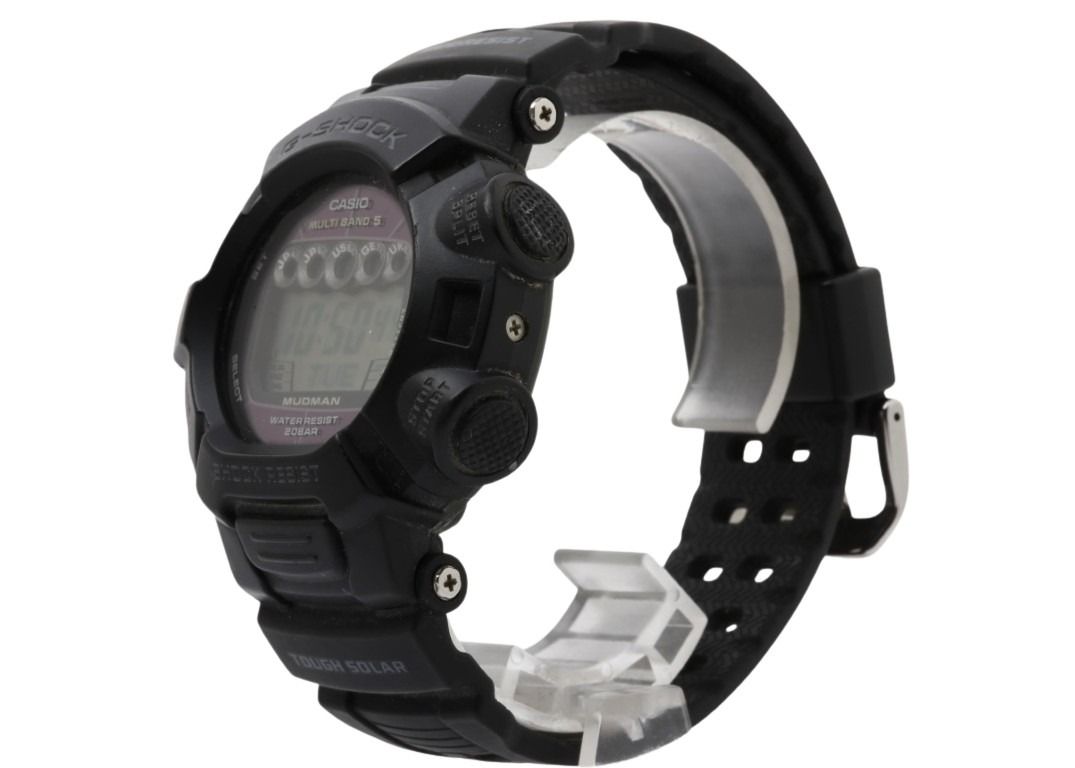 CASIO カシオ 時計 G-SHOCK Master of G MUDMAN GW-9000-1JF ブラック系 ステンレススチール/樹脂 メンズ デジタル 美品
