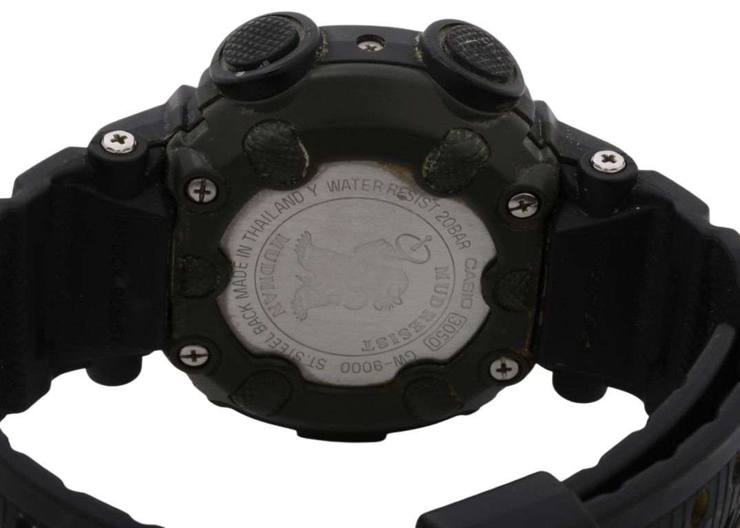 CASIO カシオ 時計 G-SHOCK Master of G MUDMAN GW-9000-1JF ブラック系 ステンレススチール/樹脂 メンズ デジタル 美品