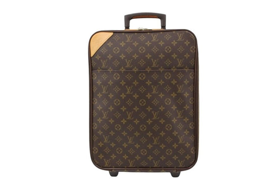 LOUIS VUITTON ルイヴィトン キャリーバッグ ぺガス45 M23293 ブラウン系 モノグラム ユニセックス 2輪 ゴールド金具 美品