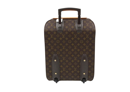 LOUIS VUITTON ルイヴィトン キャリーバッグ ぺガス45 M23293 ブラウン系 モノグラム ユニセックス 2輪 ゴールド金具 美品