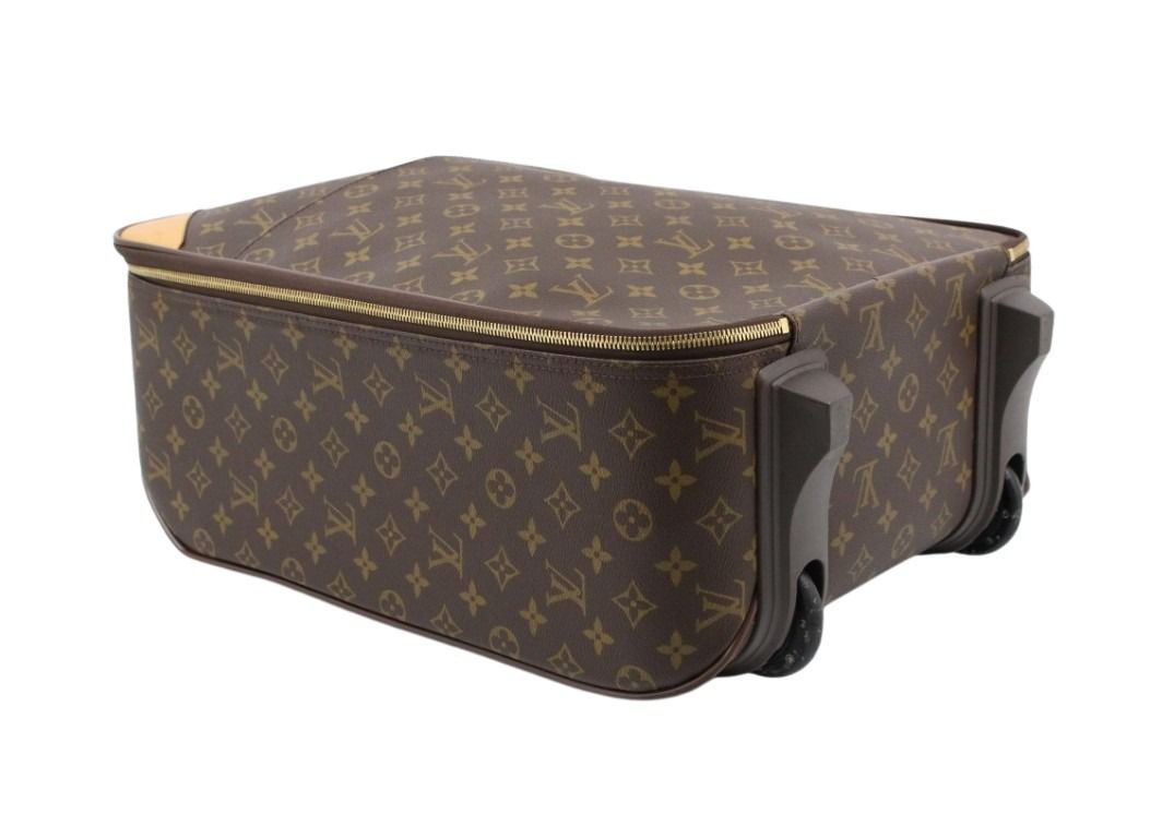 LOUIS VUITTON ルイヴィトン キャリーバッグ ぺガス45 M23293 ブラウン系 モノグラム ユニセックス 2輪 ゴールド金具 美品