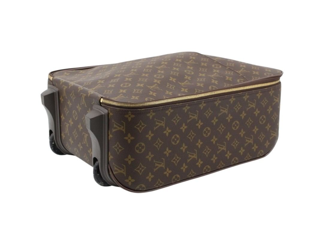 LOUIS VUITTON ルイヴィトン キャリーバッグ ぺガス45 M23293 ブラウン系 モノグラム ユニセックス 2輪 ゴールド金具 美品