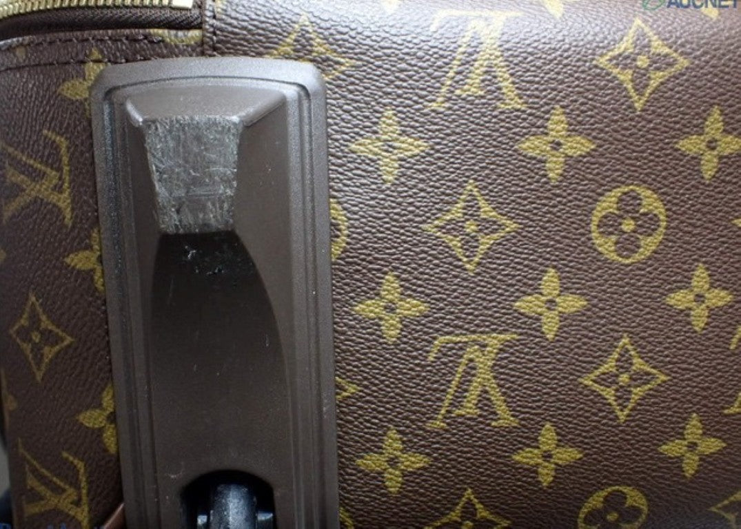 LOUIS VUITTON ルイヴィトン キャリーバッグ ぺガス45 M23293 ブラウン系 モノグラム ユニセックス 2輪 ゴールド金具 美品