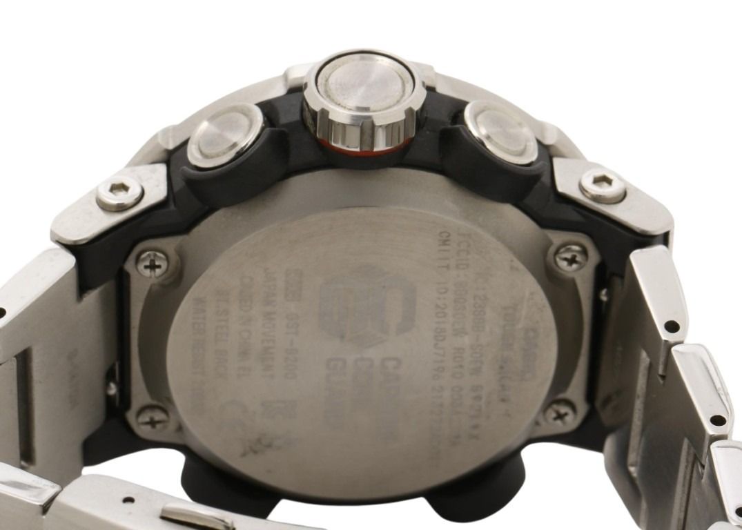 CASIO カシオ 時計 G-SHOCK G-STEEL GST-B200 Series GST-B200D-1AJF ブラック シルバー系 カーボンファイバー強化樹脂／ステンレススチール メタルバンド（ステンレススチール） メンズ アナデジ 美品