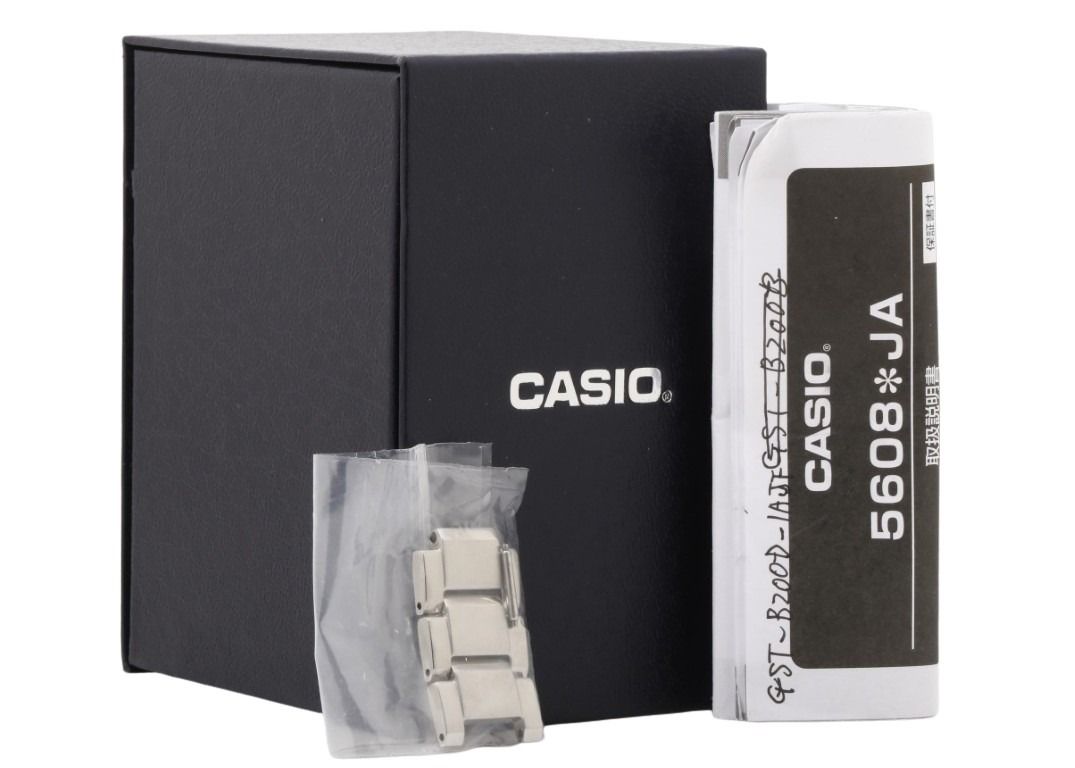 CASIO カシオ 時計 G-SHOCK G-STEEL GST-B200 Series GST-B200D-1AJF ブラック シルバー系 カーボンファイバー強化樹脂／ステンレススチール メタルバンド（ステンレススチール） メンズ アナデジ 美品