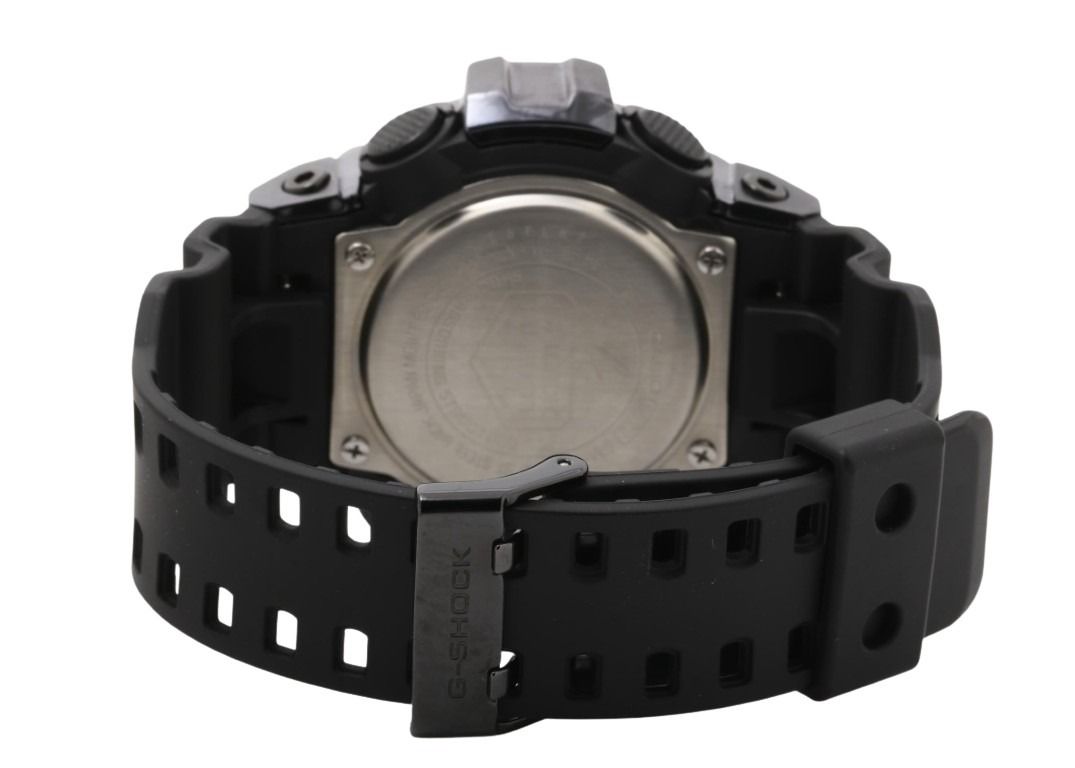 CASIO カシオ 時計 G-SHOCK ANALOG-DIGITAL 700 SERIES GM-700P-6AJF ブラック パープル系 樹脂／ステンレススチール 樹脂バンド メンズ アナデジ 超美品