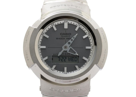 CASIO カシオ 時計 G-SHOCK FULL METAL AW-500 SERIES AWM-500D-1A8JF グレー シルバー系 ステンレススチール メタルバンド（ステンレススチール） メンズ アナデジ 超美品