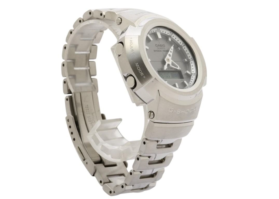 CASIO カシオ 時計 G-SHOCK FULL METAL AW-500 SERIES AWM-500D-1A8JF グレー シルバー系 ステンレススチール メタルバンド（ステンレススチール） メンズ アナデジ 超美品