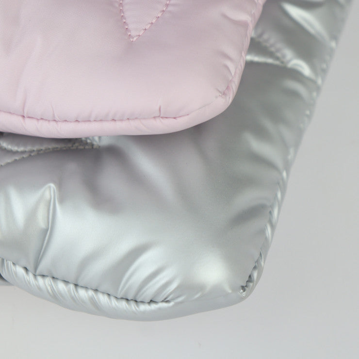 超美品 LOUIS VUITTON ルイ ヴィトン モノグラム マキシ ミュルティ ポシェット アクセソワール LVピロー ショルダーバッグ M21056 リサイクルナイロン シルバー ペールピンク 3WAY クラッチバッグ ビトン