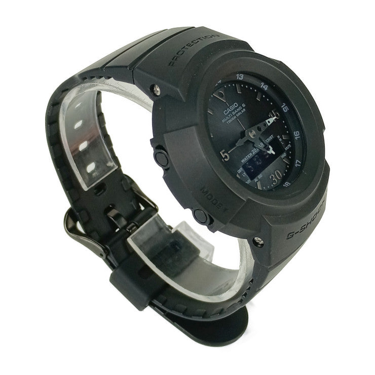 超美品 CASIO カシオ 腕時計 G-SHOCK Gショック AWG-M520BB-1AJF ブラック 樹脂 ステンレス メンズ アナデジ ソーラー電波