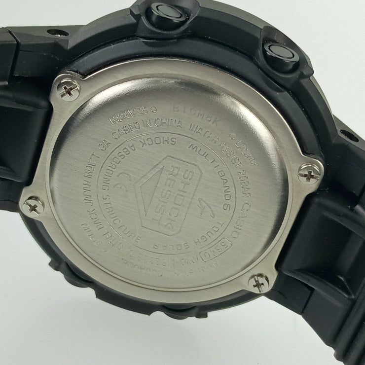 超美品 CASIO カシオ 腕時計 G-SHOCK Gショック AWG-M520BB-1AJF ブラック 樹脂 ステンレス メンズ アナデジ ソーラー電波