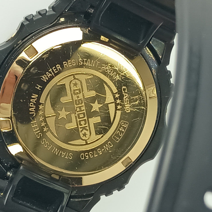 CASIO カシオ 腕時計 G-SHOCK Gショック 35周年記念モデル「ORIGIN GOLD」 DW-5735D-1BJR ブラック ゴールド金具 樹脂 ステンレス メンズ デジタル クオーツ