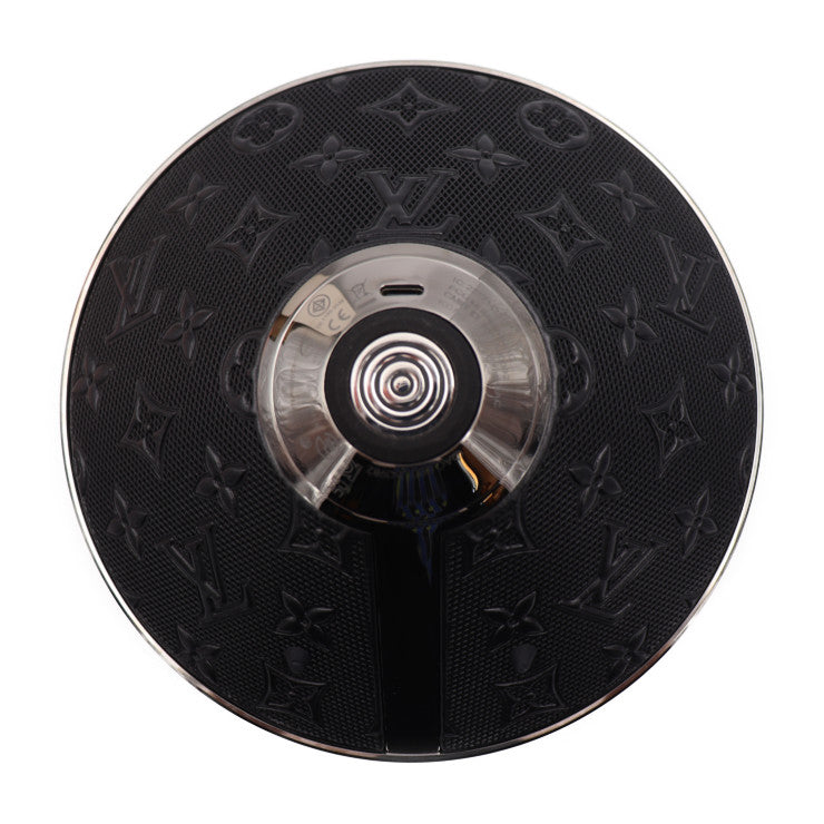 新古未使用展示品 LOUIS VUITTON ルイ ヴィトン ホライゾン ライト アップ スピーカー インテリアその他 QAC000 ステンレススチール レザー 強化ガラス ブラック ワイヤレス モノグラム柄 ビトン