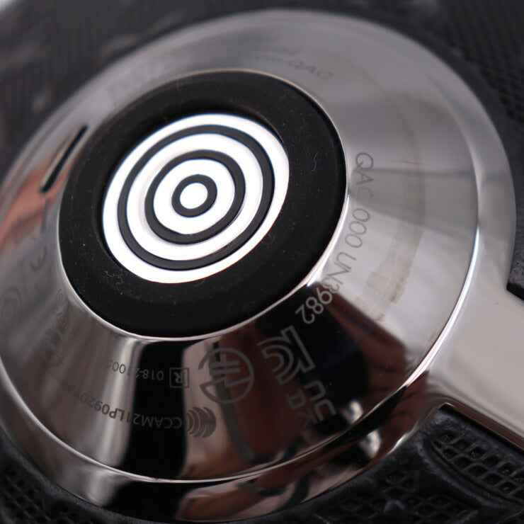 新古未使用展示品 LOUIS VUITTON ルイ ヴィトン ホライゾン ライト アップ スピーカー インテリアその他 QAC000 ステンレススチール レザー 強化ガラス ブラック ワイヤレス モノグラム柄 ビトン