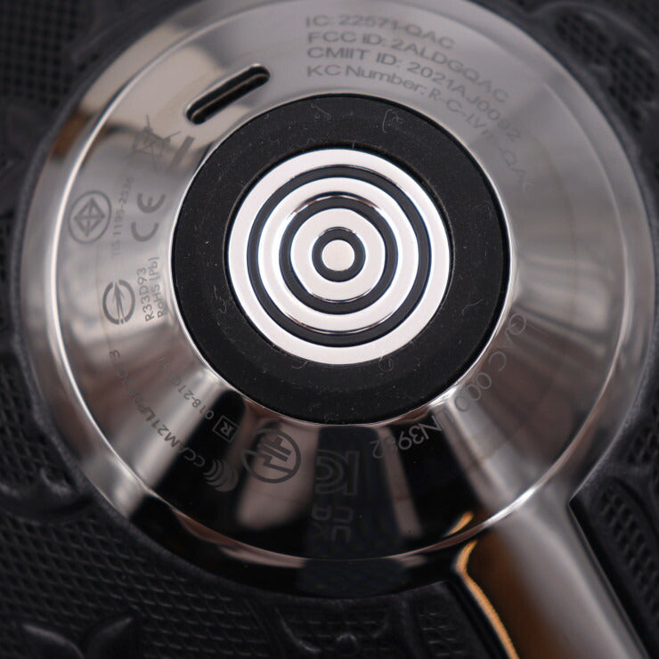 新古未使用展示品 LOUIS VUITTON ルイ ヴィトン ホライゾン ライト アップ スピーカー インテリアその他 QAC000 ステンレススチール レザー 強化ガラス ブラック ワイヤレス モノグラム柄 ビトン