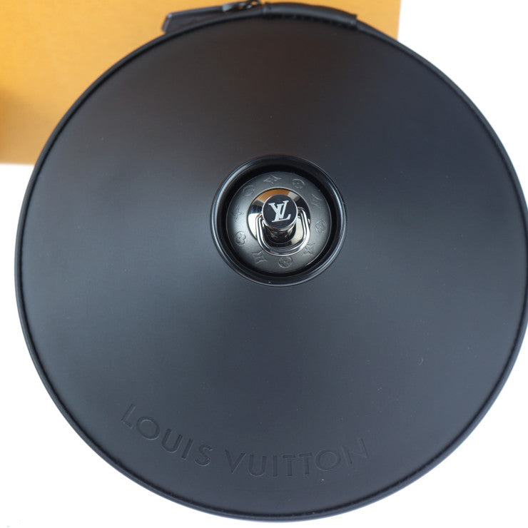 新古未使用展示品 LOUIS VUITTON ルイ ヴィトン ホライゾン ライト アップ スピーカー インテリアその他 QAC000 ステンレススチール レザー 強化ガラス ブラック ワイヤレス モノグラム柄 ビトン