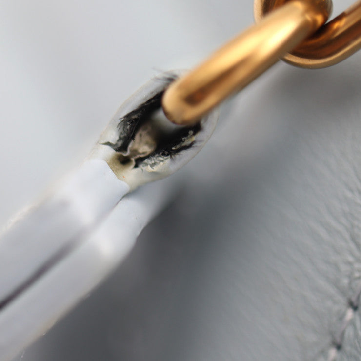 超美品 LOUIS VUITTON ルイ ヴィトン ニューウェーブ バムバッグ ウエストバッグ M55331 スムースカーフレザー ライトブルー系 ゴールド金具 ボディバッグ キルティング ビトン