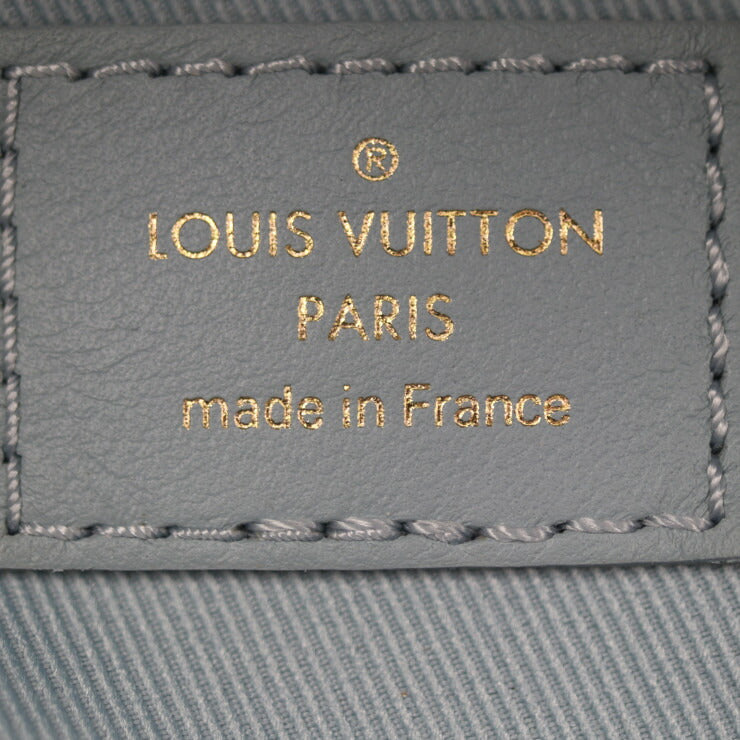 超美品 LOUIS VUITTON ルイ ヴィトン ニューウェーブ バムバッグ ウエストバッグ M55331 スムースカーフレザー ライトブルー系 ゴールド金具 ボディバッグ キルティング ビトン