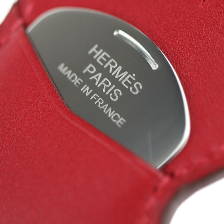 新品未使用展示品 HERMES エルメス ロック バッグチャーム その他小物 - ヴォータデラクト×シェーブルチャムキラ ルージュヴィフ×ローズポップ×ブラック×ブラン シルバー金具 ピック付き ギター型 B刻印