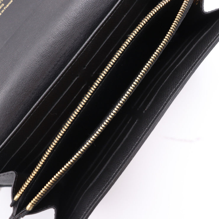 美品 LOUIS VUITTON ルイ ヴィトン ポルトフォイユ サラ モノグラムリバース 長財布 M64488 PVC カーフレザー ブラウン フラップ ビトン