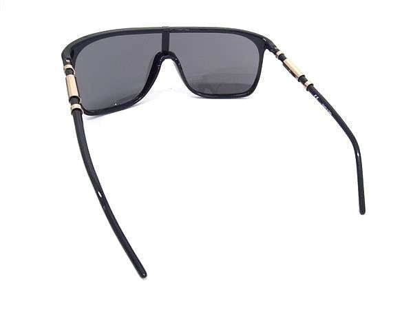 GIVENCHY ジバンシィ サングラス アイウェア SGV772 ブラック系 プラスチック レディース ゴールド金具 美品