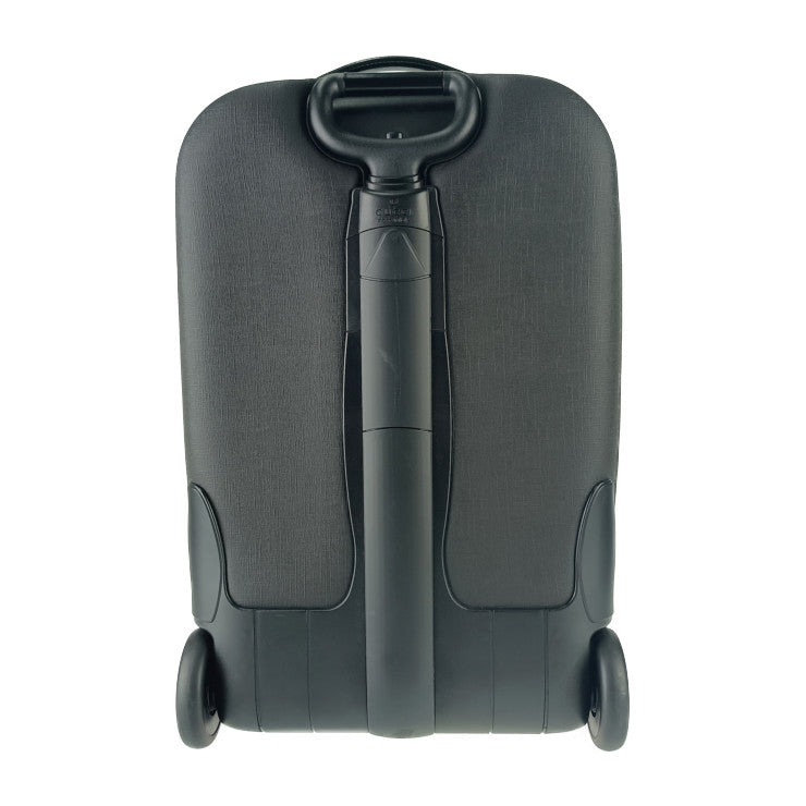 美品 GUCCI グッチ キャリーケース インターロッキングG トローリー 189755 ブラック PVC レザー ユニセックス キャスター付き キャリーバッグ