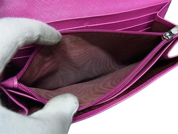 Salvatore Ferragamo サルヴァトーレ フェラガモ 財布 ダブルガンチーニ JP-22 7121 ピンク レザー レディース 二つ折り 長財布 シルバー金具