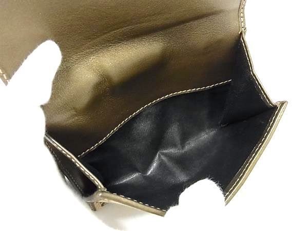 GUCCI グッチ 財布 GGキャンバス 112664 ブラウン ベージュ キャンバス レディース 二つ折り ゴールド金具 美品