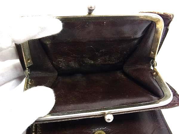 ChristianDior クリスチャンディオール 財布 トロッター - ブラウン キャンバス レディース 二つ折り がま口 シルバー金具