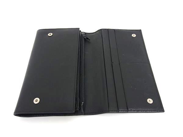 PRADA プラダ 財布 トライアングルロゴ M608 ブラック サフィアーノレザー レディース 二つ折り 長財布 シルバー金具 三角ロゴマーク