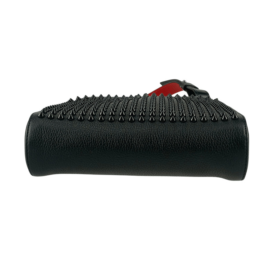 CHRISTIAN LOUBOUTIN クリスチャン ルブタン ショルダーバッグ ベンチレポーター ミディアム 3195034 ブラック カーフレザー メンズ スパイクスタッズ 美品