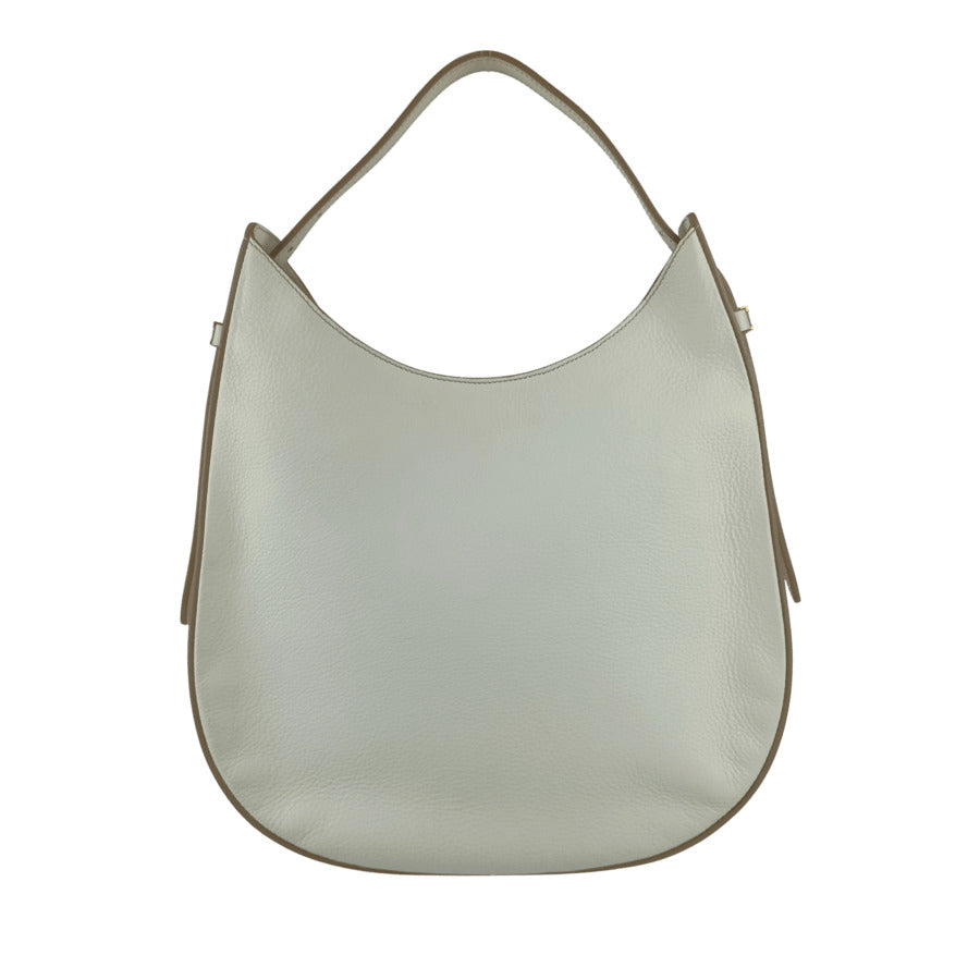 TOD'S トッズ ショルダーバッグ オーボエ ラージ - ホワイト系 レザー レディース Tタイムレス トートバッグ ゴールド金具 超美品