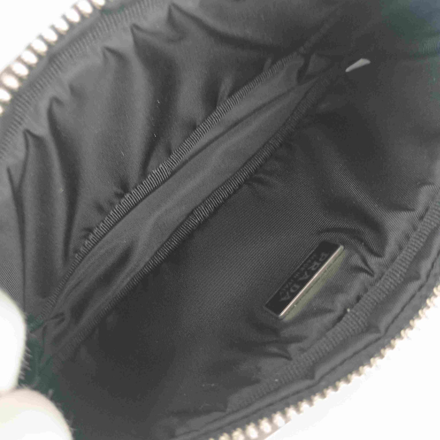 PRADA プラダ ショルダーバッグ 2WAY クロスボディバッグ 1DH046 ピンク ナイロン レディース リストレット ポーチ シルバー金具 三角ロゴプレート 花柄 超美品