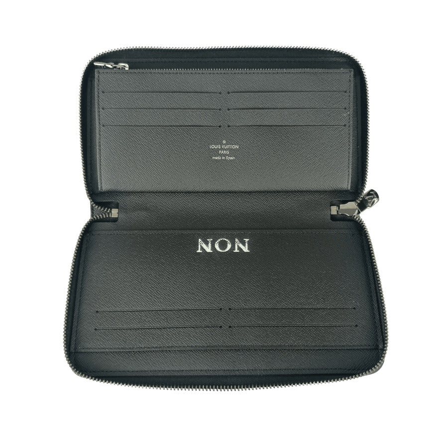 LOUIS VUITTON ルイヴィトン 長財布 モノグラム エクリプス ジッピー オーガナイザー NM M82081 ブラック グレー PVC レザー メンズ ラウンドファスナー シルバー金具 超美品