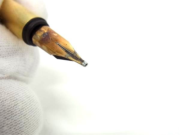 MONTBLANC モンブラン 万年筆 ノブレス - ゴールド メタル ペン先K14 14K 585 ユニセックス