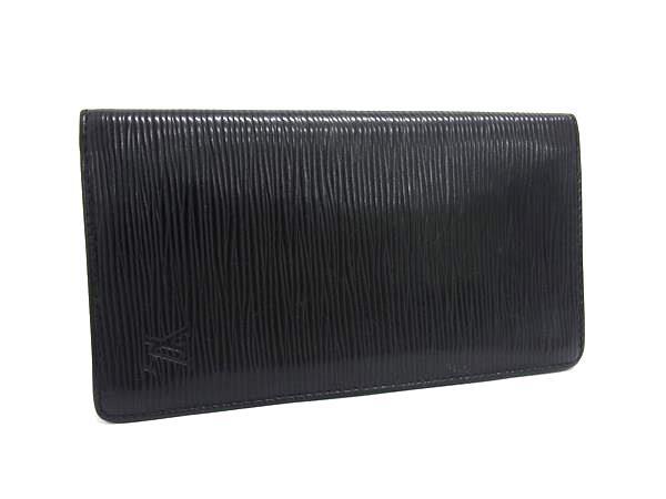 LOUIS VUITTON ルイヴィトン 長財布 エピ ポルトカルト クレディ M63212 ノワール レザー メンズ 札入れ