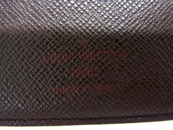 LOUIS VUITTON ルイヴィトン 二つ折り財布 ダミエ ポルト ビエ カルト クレディ モネ N61665 エベヌ PVC レザー ユニセックス