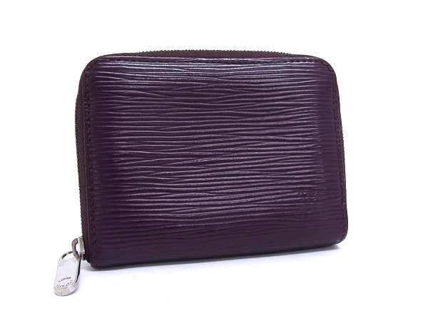 LOUIS VUITTON ルイヴィトン 小銭入れ エピ ジッピーコインパース M6015K カシス レザー ユニセックス ラウンドファスナー シルバー金具