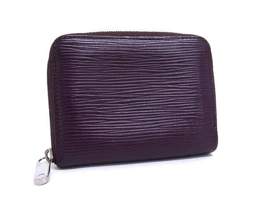 LOUIS VUITTON ルイヴィトン 小銭入れ エピ ジッピーコインパース M6015K カシス レザー ユニセックス ラウンドファスナー シルバー金具