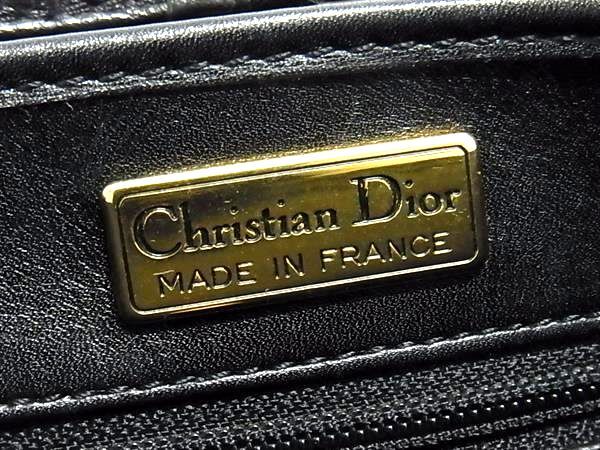 Christian Dior クリスチャンディオール ショルダーバッグ クロスボディバッグ - ブラック レザー レディース ゴールド金具