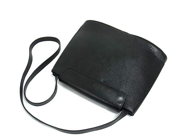 Christian Dior クリスチャンディオール ショルダーバッグ クロスボディバッグ - ブラック レザー レディース ゴールド金具