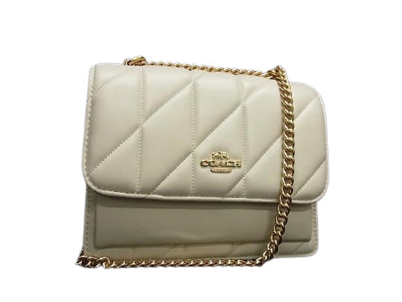 COACH コーチ ショルダーバッグ ミニ クレア クロスボディ バッグ・キルティング CAB07 アイボリー系 レザー レディース ゴールド金具