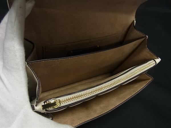 COACH コーチ ショルダーバッグ ミニ クレア クロスボディ バッグ・キルティング CAB07 アイボリー系 レザー レディース ゴールド金具